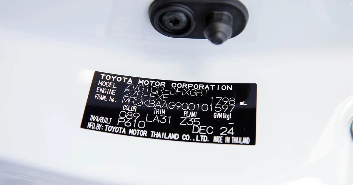 Car History Check by Chassis Number